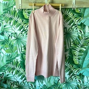 Pink Essentials Mock Neck Sweater